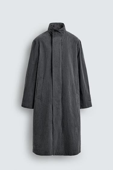 WASHED EFFECT LIGHTWEIGHT TRENCH COAT AARON LEVINE X ZARA - Grey marl by Zara
