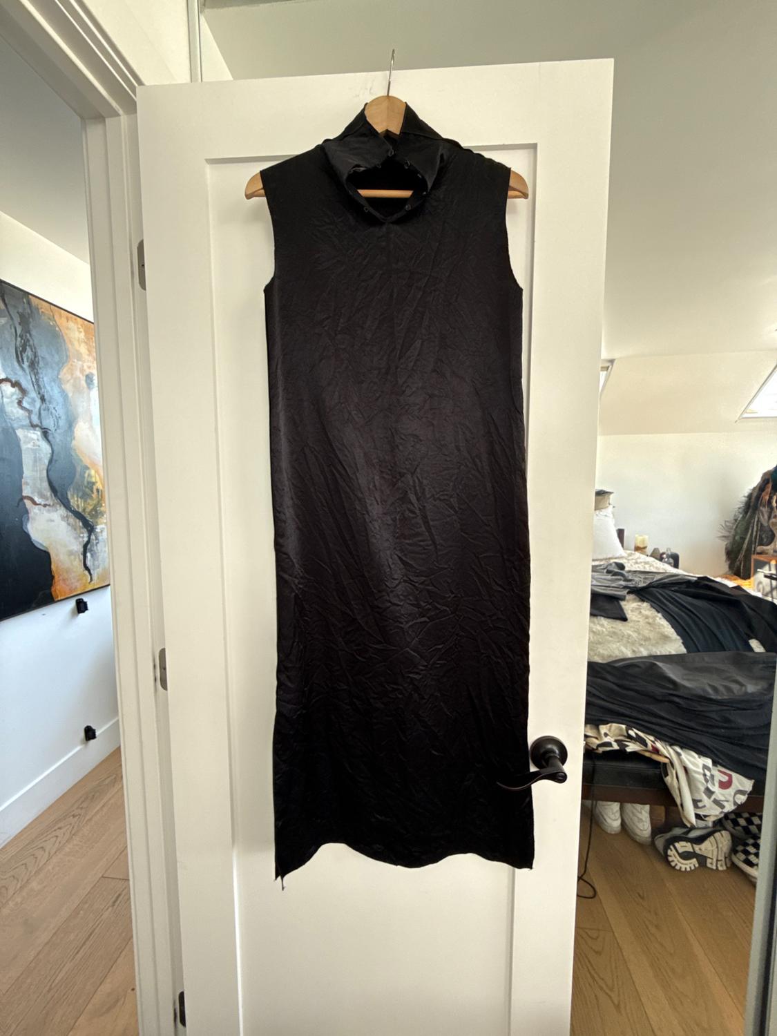 SATIN EFFECT WRINKLED DRESS ZW LIMITED EDITION