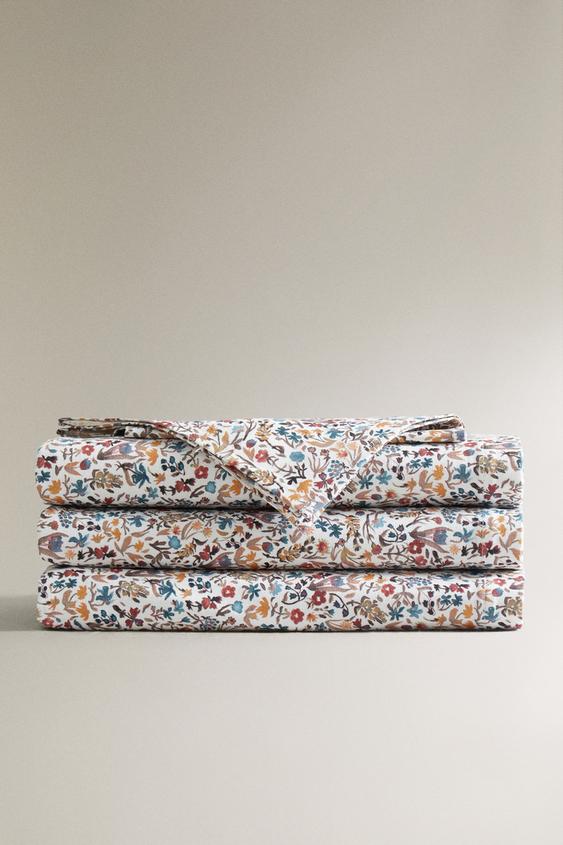 FLORAL PRINT COTTON TABLE LINEN | ZARA United States