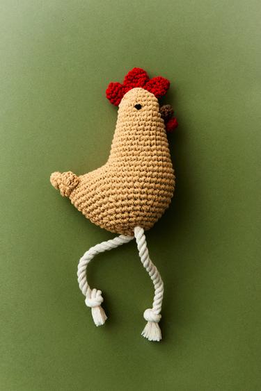 CROCHET HEN PET TOY - Beige by Zara