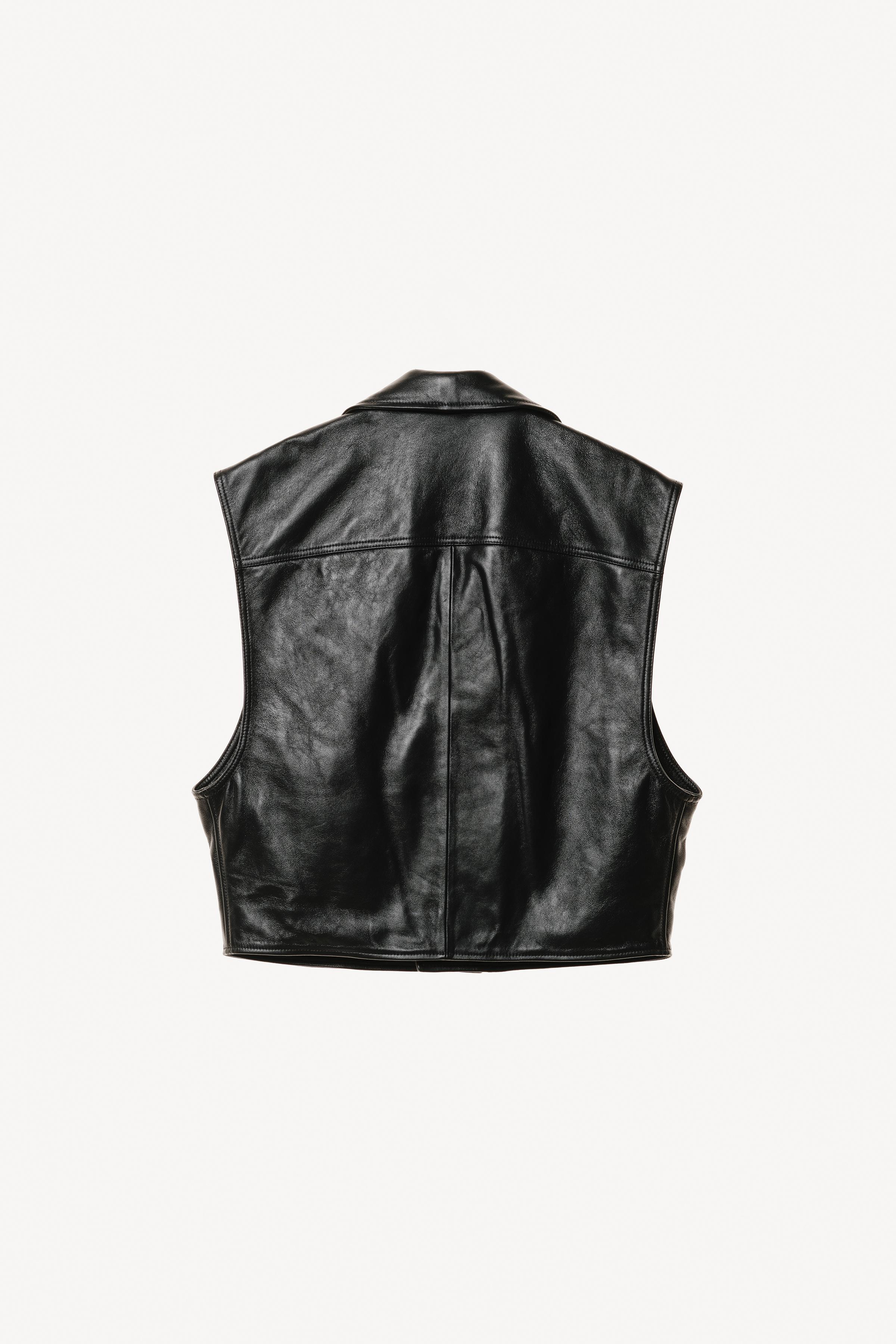 LEATHER BIKER VEST WILLY CHAVARRIA X ZARA