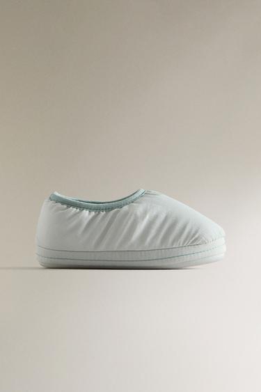 CHILDREN'S FABRIC SLIPPERS - Blue by Zara - Image 1