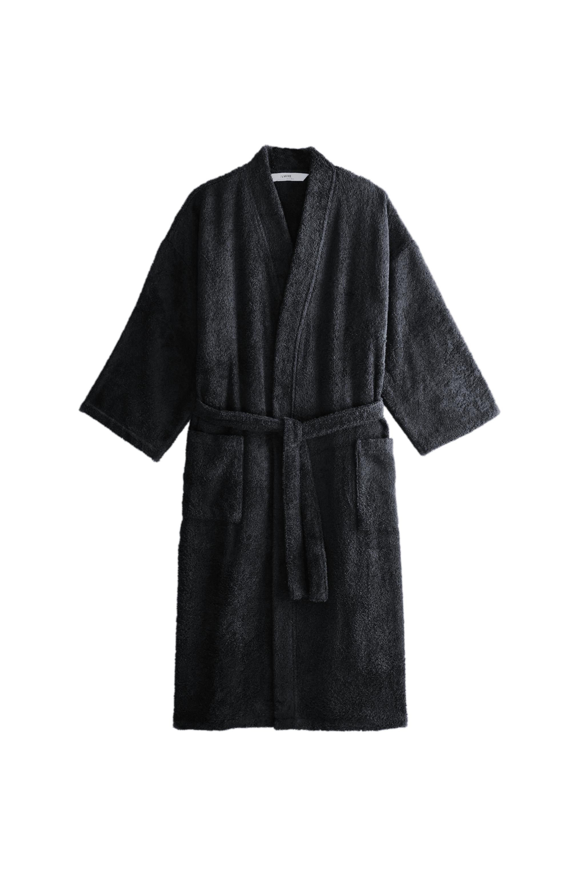 プレミアムコットン バスローブ（420GXM²） - ブラック | ZARA Japan