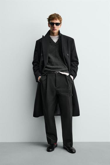 RELAXED FIT PLOOIBROEK AARON LEVINE X ZARA - Zwart van Zara