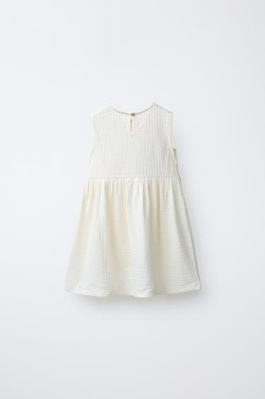 ROBE BIMATIÈRE À FLEURS - Écru de Zara - Image 1
