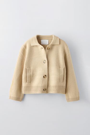 BUTTONED CARDIGAN - Light beige by Zara