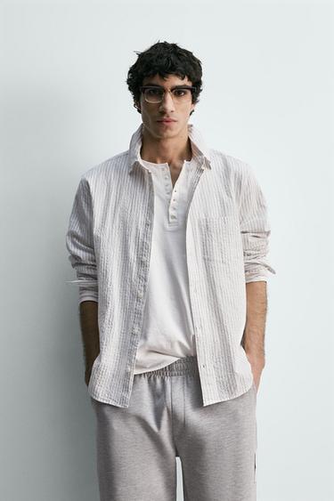 CAMISA RAYAS BOLSILLO - rayas de Zara