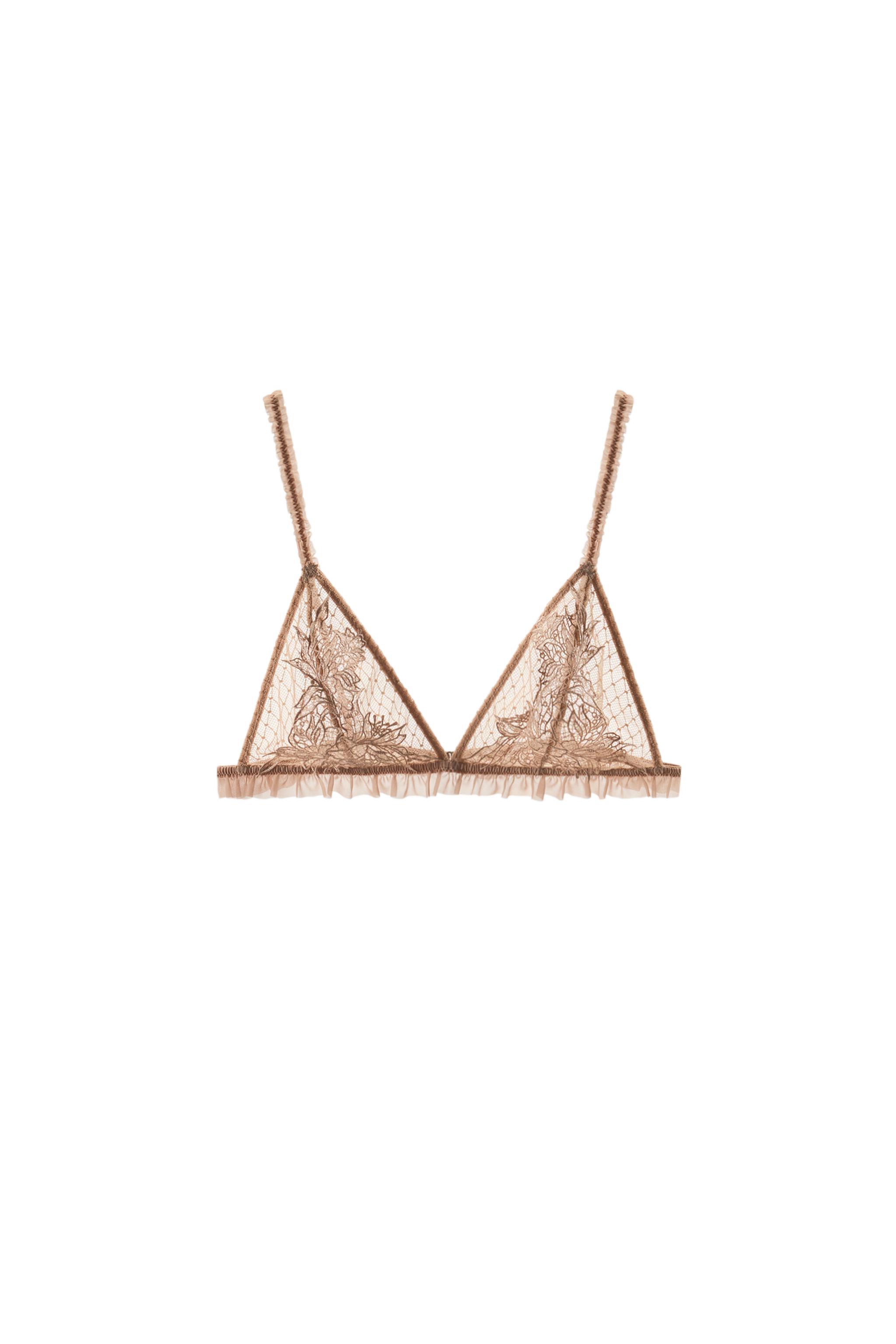 EMBROIDERED MESH BRA