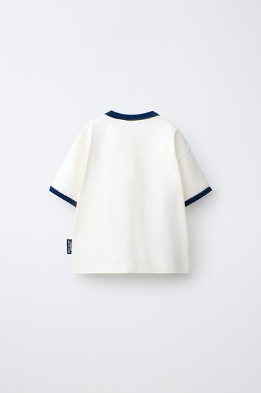 T-SHIRT WITH STAR PATCH - White by Zara - Image 1