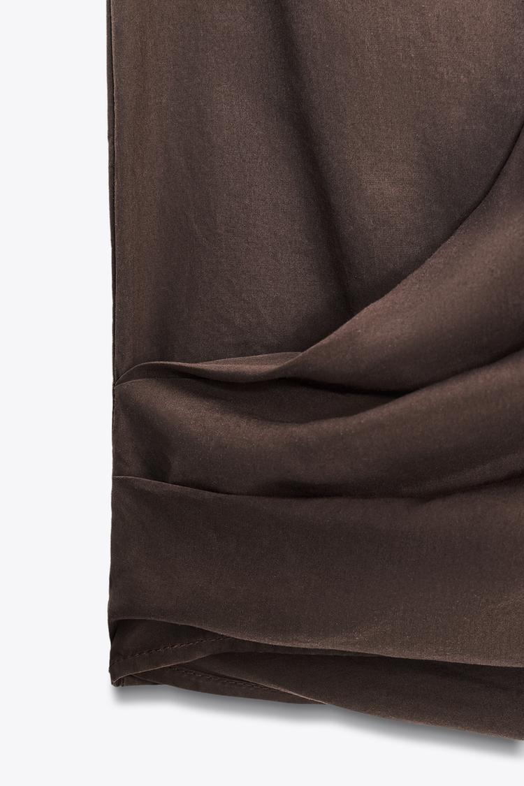 DRAPED HALTER TOP