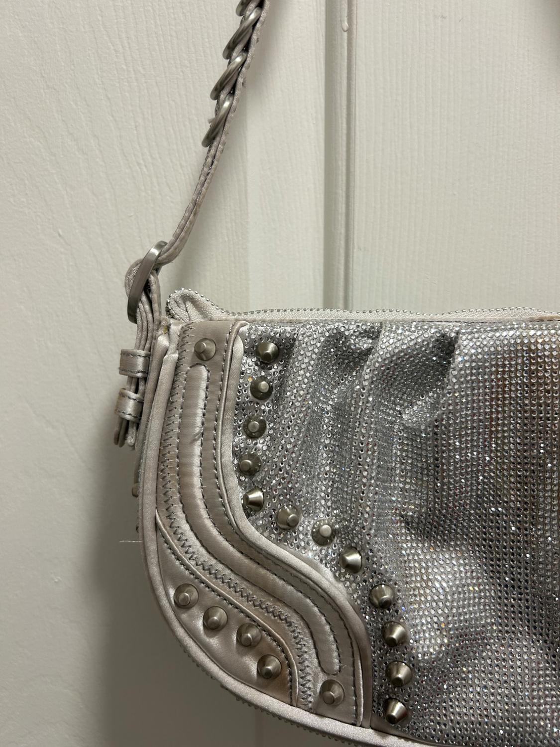 STUDDED RHINESTONE SHOULDER BAG - Image 3