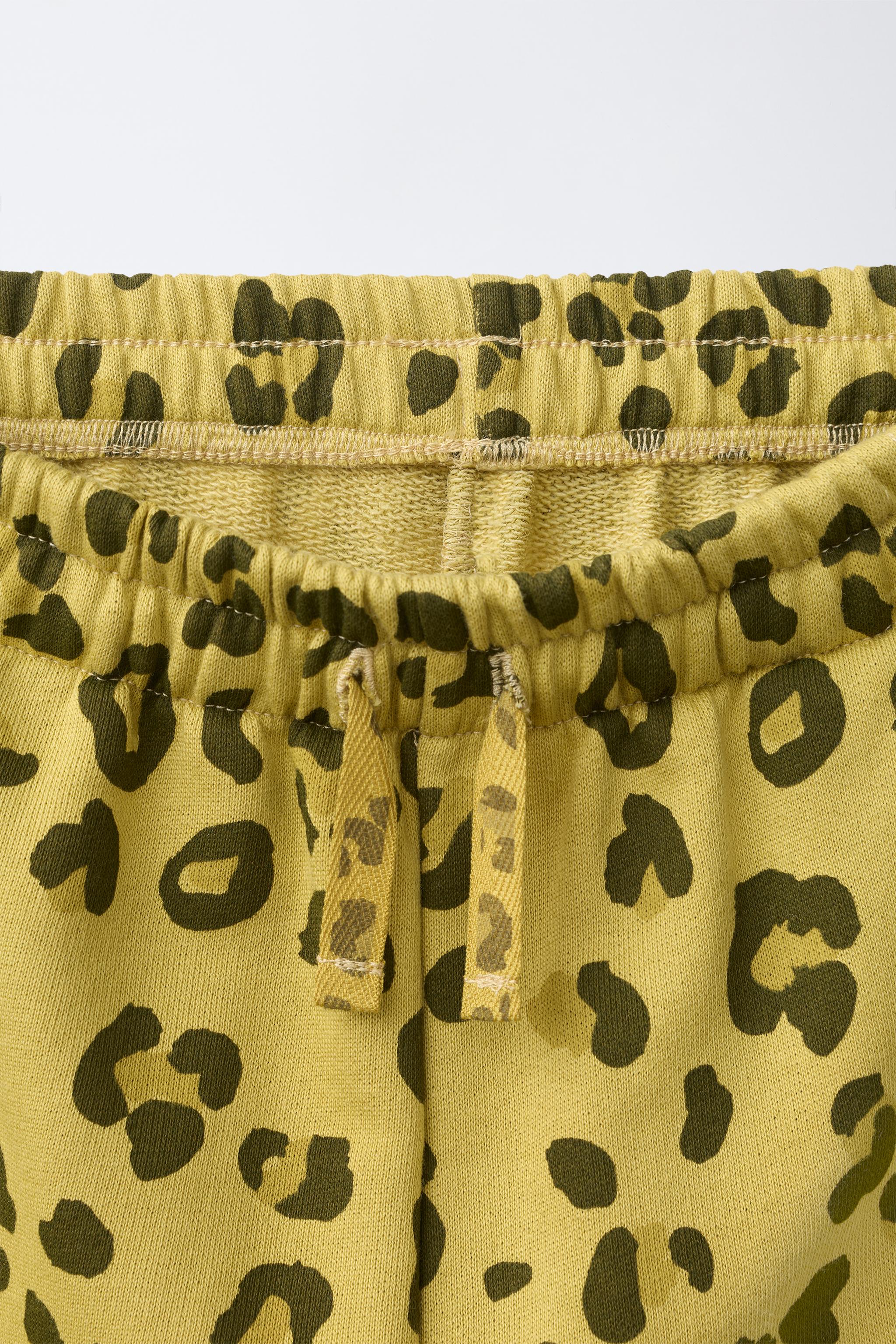 BERMUDA EN MOLLETON ANIMAL PRINT