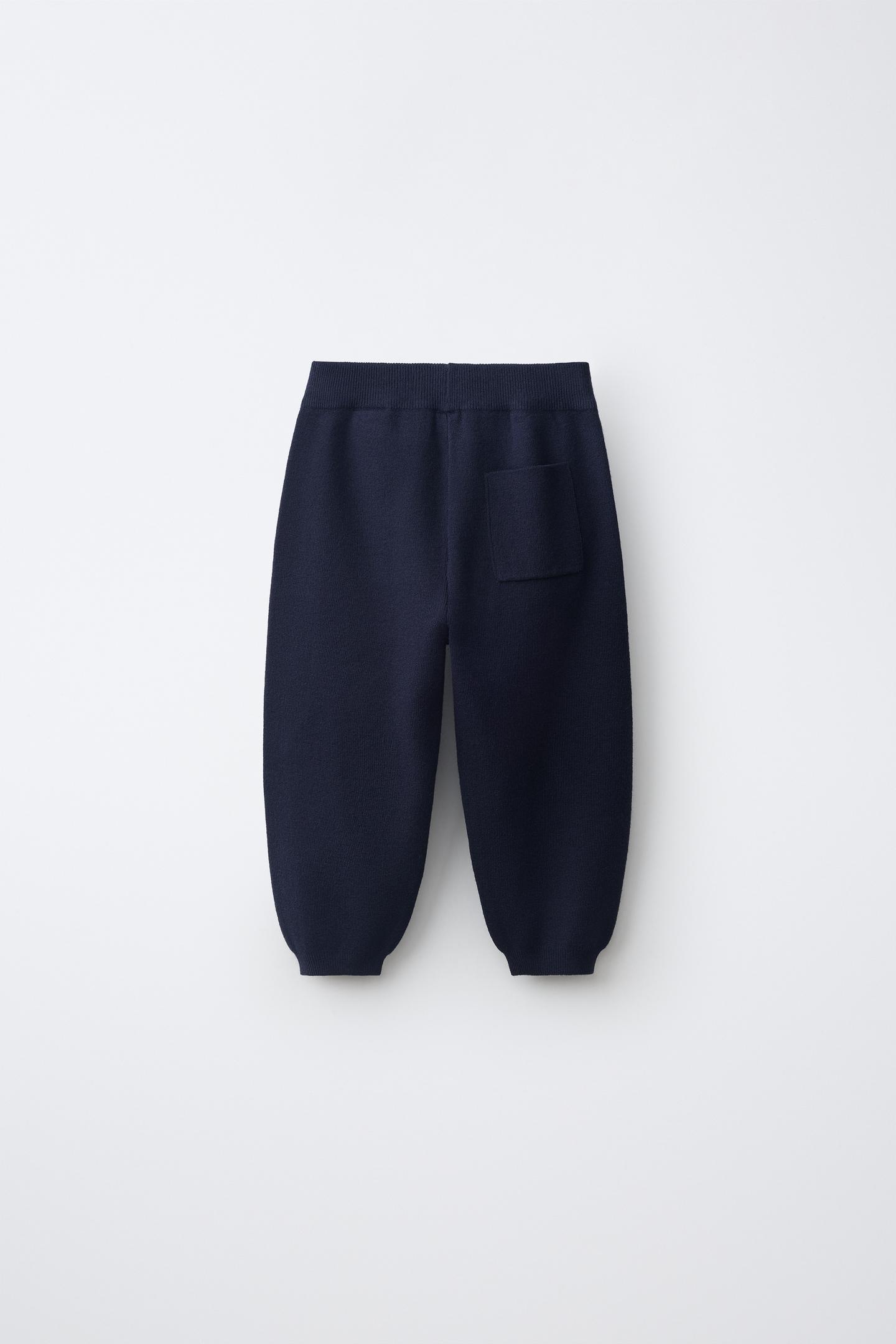 Детские брюки Zara Knit Jogger, цвет: Синий — фото 2