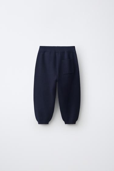 KNIT JOGGER PANTS — Blue 2