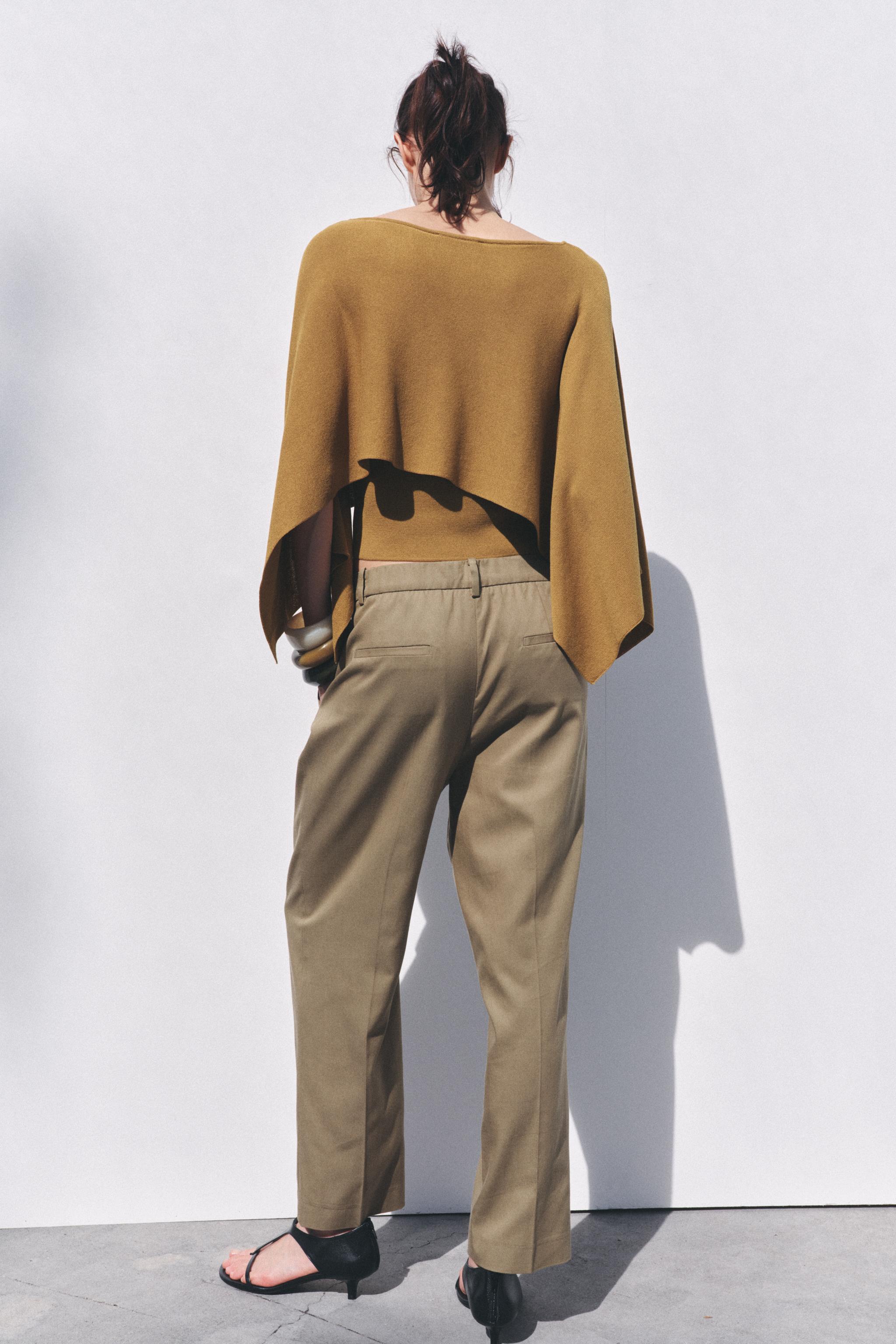ZW COLLECTION ダーツパンツ - カーキ | ZARA Japan / 日本