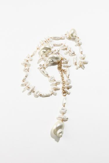 Zara 2-PACK PEARL SHELL BELTS - 