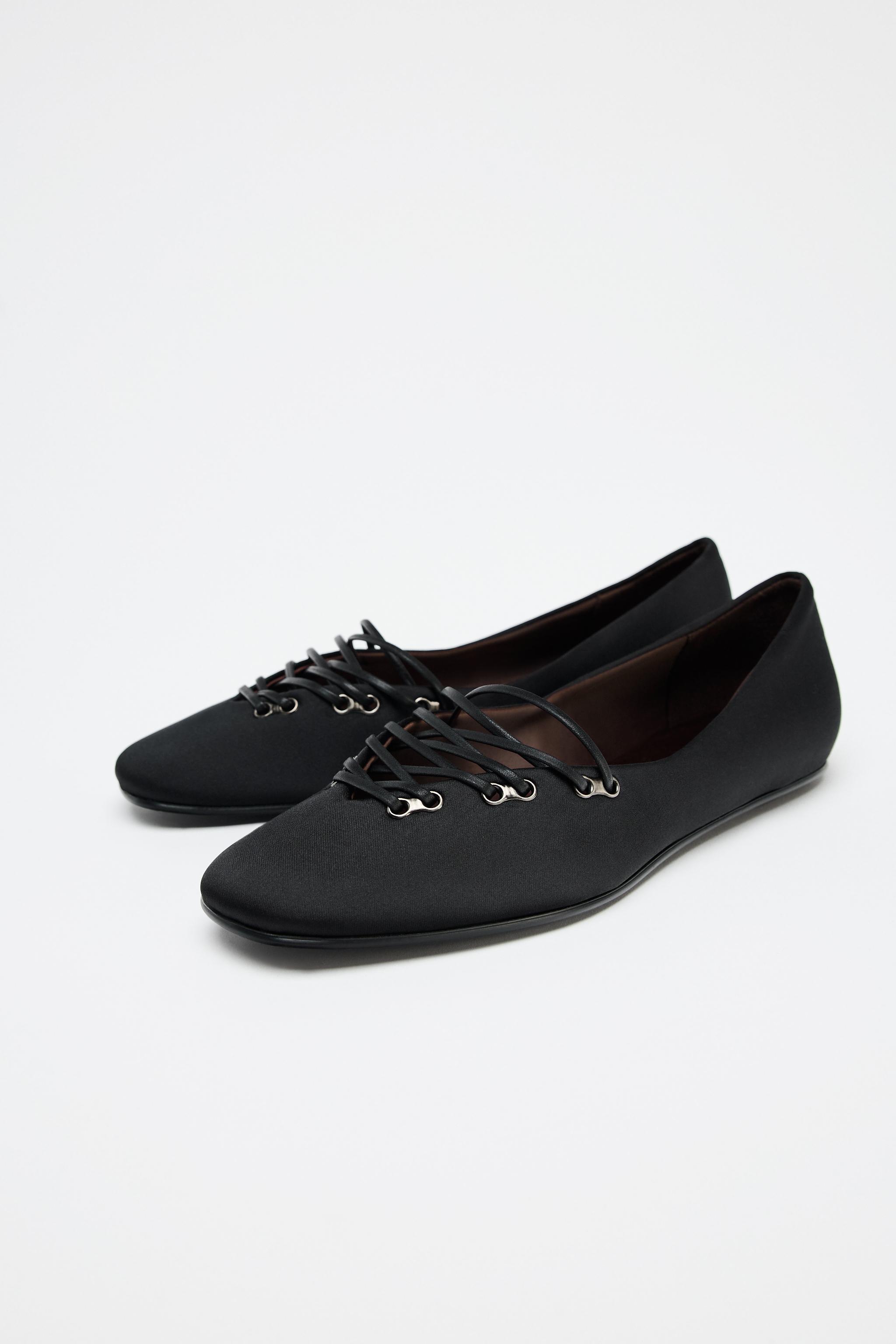ZARA サテンエフェクト フラットシューズ 50TH ANNIVERSARY 11502510800-p.jpg?ts=