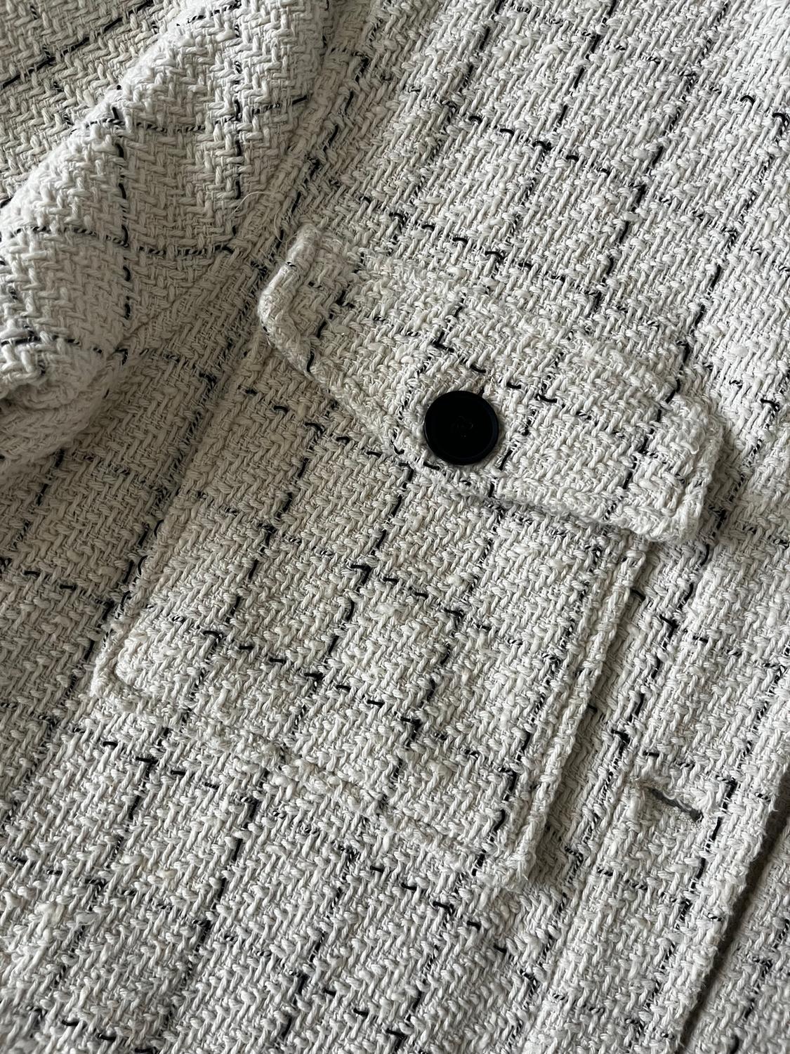 TEXTURED CHECK OVERSHIRT - Image 8