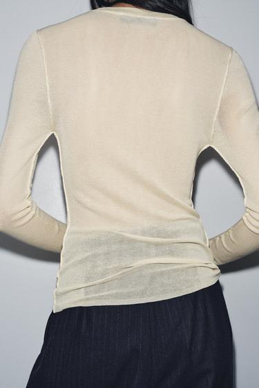 EXTRA FINE KNIT TOP - Butter by Zara - Image 2