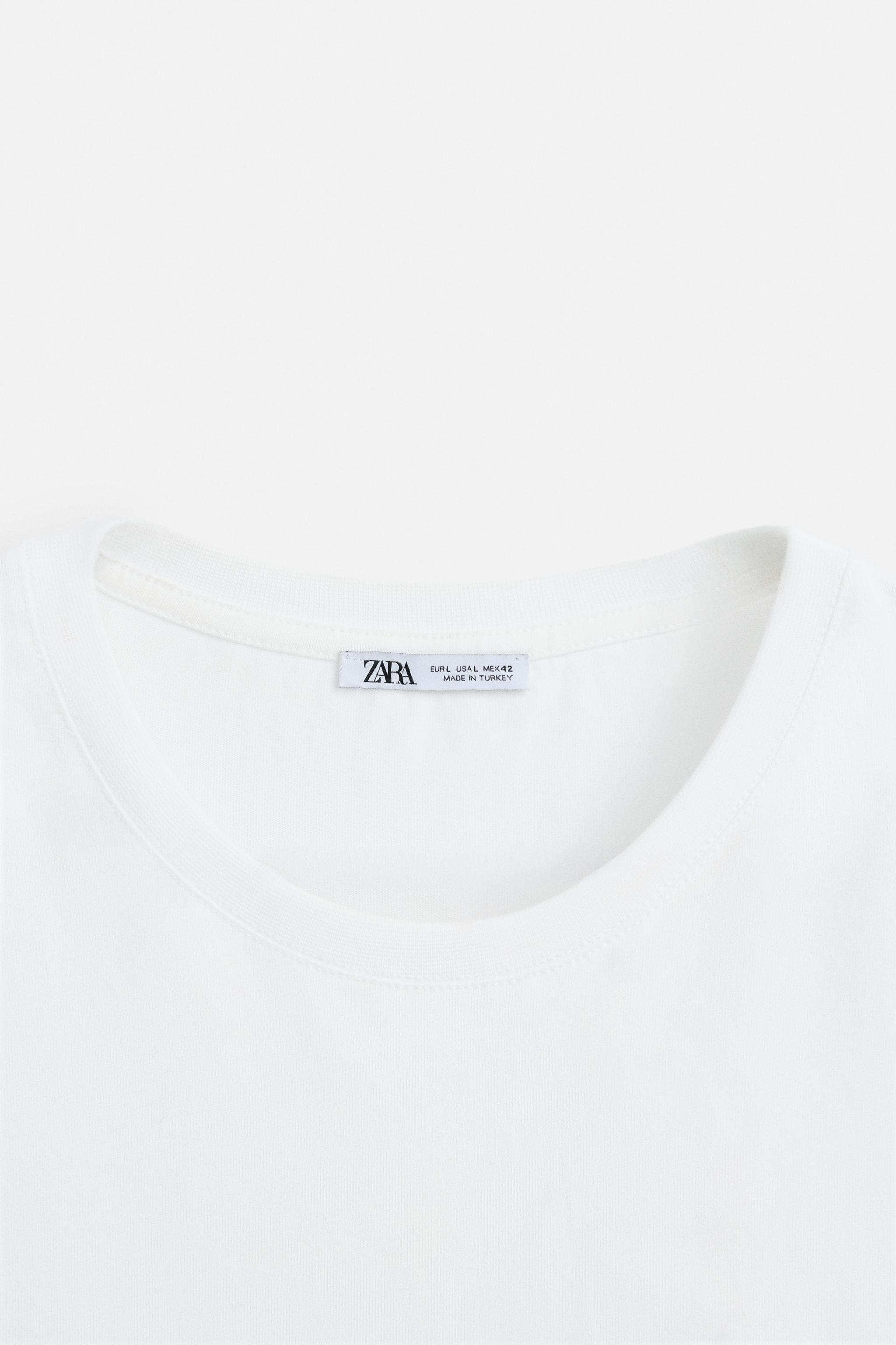 MEDIUM WEIGHT ベーシックTシャツ - ホワイト | ZARA Japan / 日本