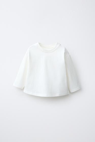 PLAIN T-SHIRT - Ecru by Zara
