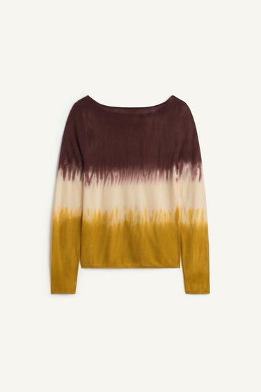 PRINTED KNIT 16 - Dark brown by Zara - Image 5