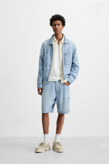 CONJUNTO DENIM FLUIDO - Azul da Zara