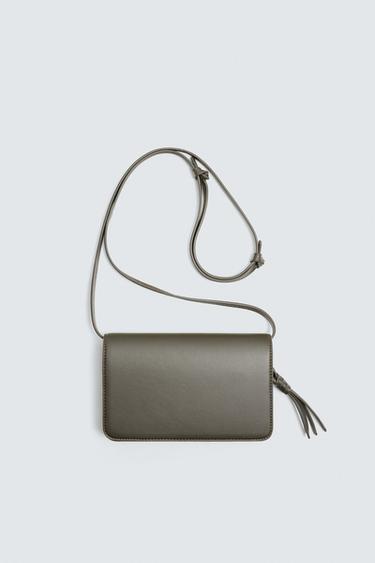 PLAIN CROSSBODY BAG - Green by Zara
