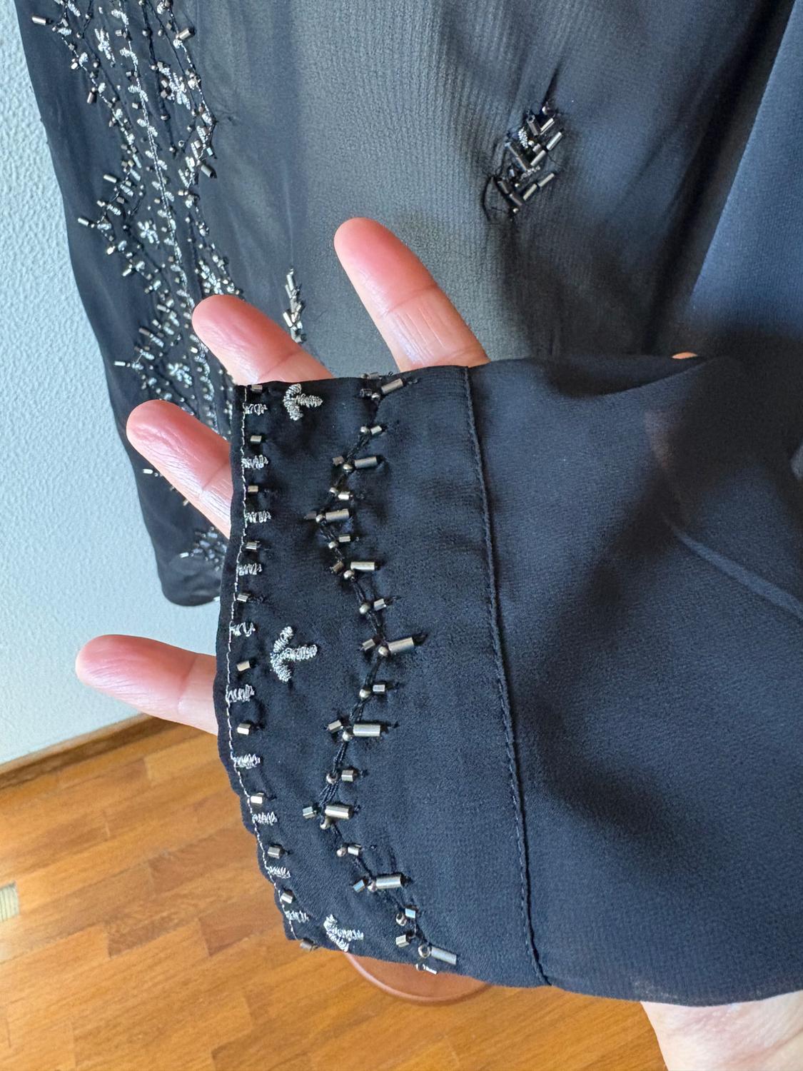 SEMI-SHEER BLOUSE WITH BEADS - Image 5