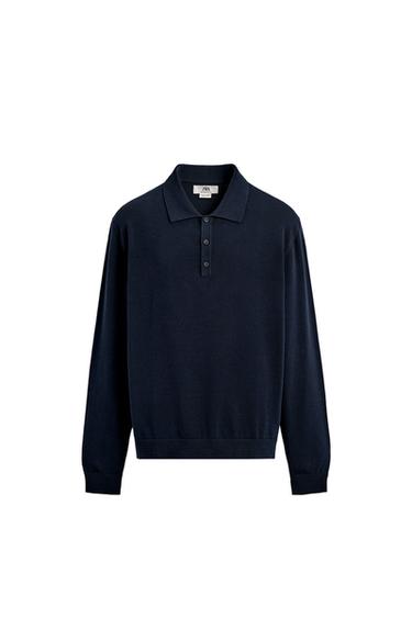 POLO PUNTO RELAXED FIT - Marino de Zara