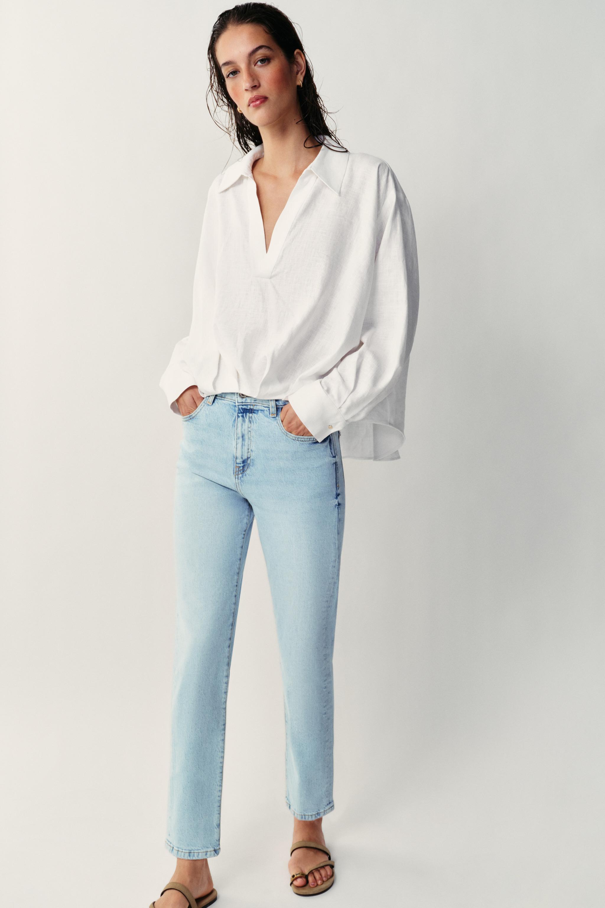 Женские джинсы Zara Z1975 HI-RISE MOM FIT JEANS