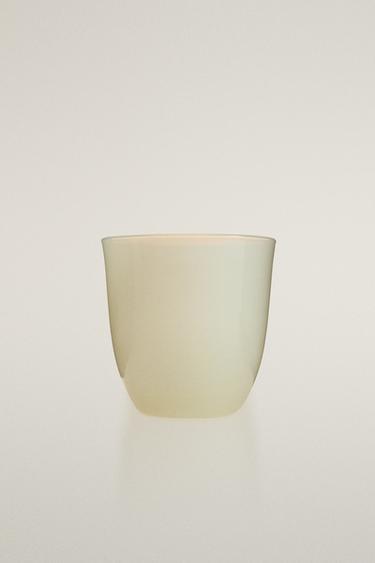 COLOURED BOROSILICATE GLASS TUMBLER - Yellow by Zara - Image 0