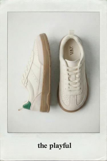 КОЖАНЫЕ ТУФЛИ BAREFOOT — Белый от Zara