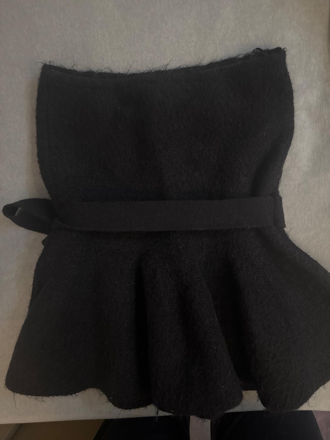KNIT PEPLUM TOP WITH BOW - Image 3