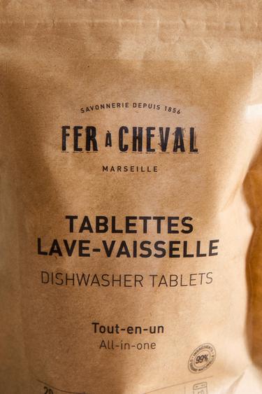 LOT TABLETTES LAVE-VAISSELLE FER À CHEVAL (LOT DE 20) - Blanc de Zara - Image 1