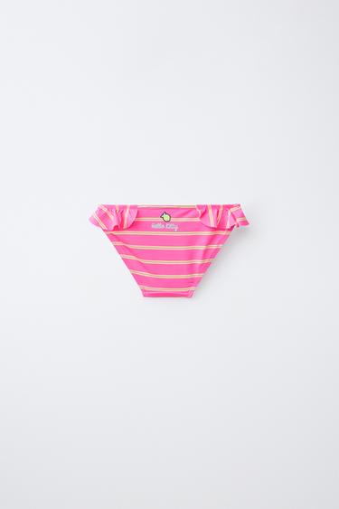 2-6 YEARS / HELLO KITTY © SANRIO STRIPED BIKINI BOTTOMS - Fuchsia by Zara - Image 1