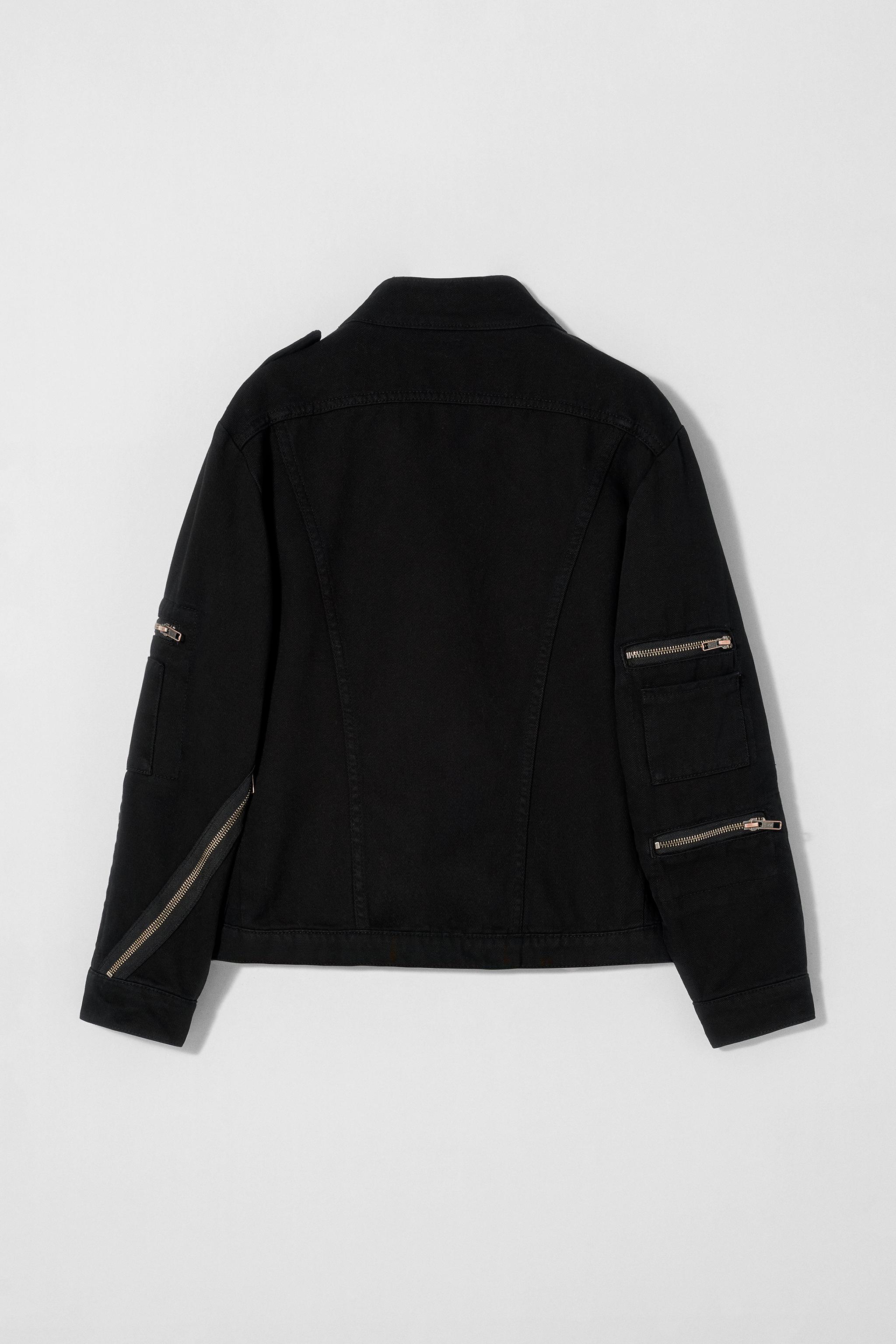 ZIPPERED JACKET KATE MOSS X ZARA - Black | ZARA United States
