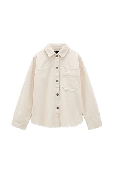 CORDUROY OVERSHIRT WITH POCKET