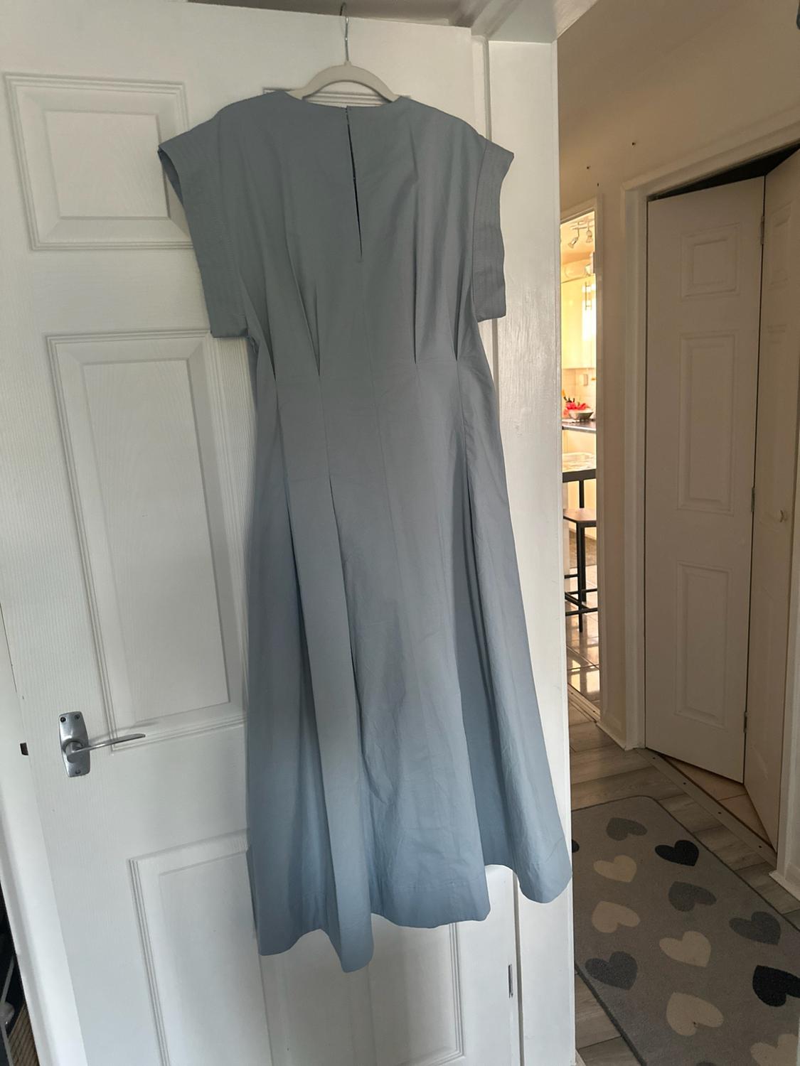 ZW COLLECTION POPLIN PLEATED DRESS - Image 4