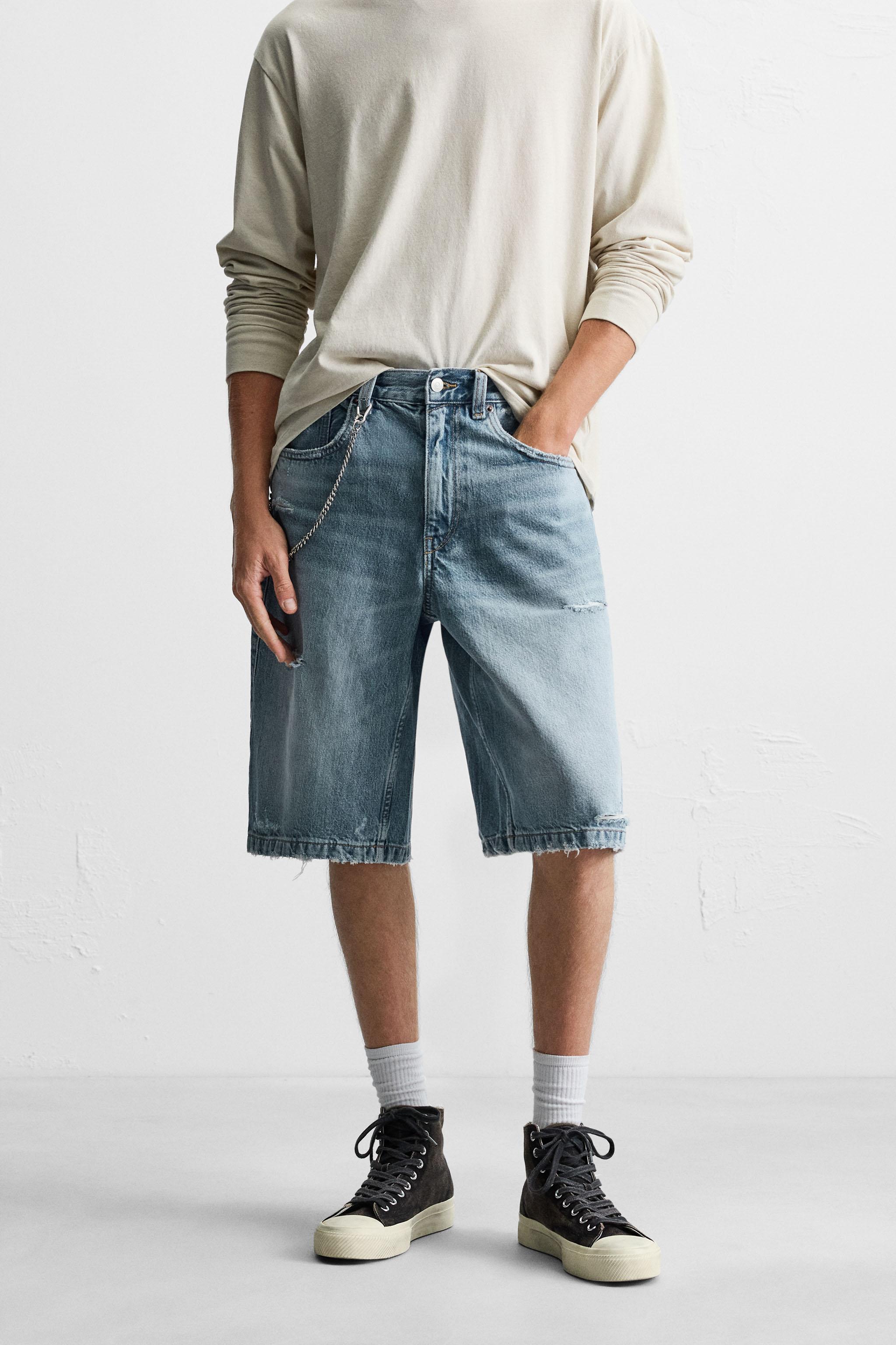 デニムショートパンツ | メンズ | ZARA 日本