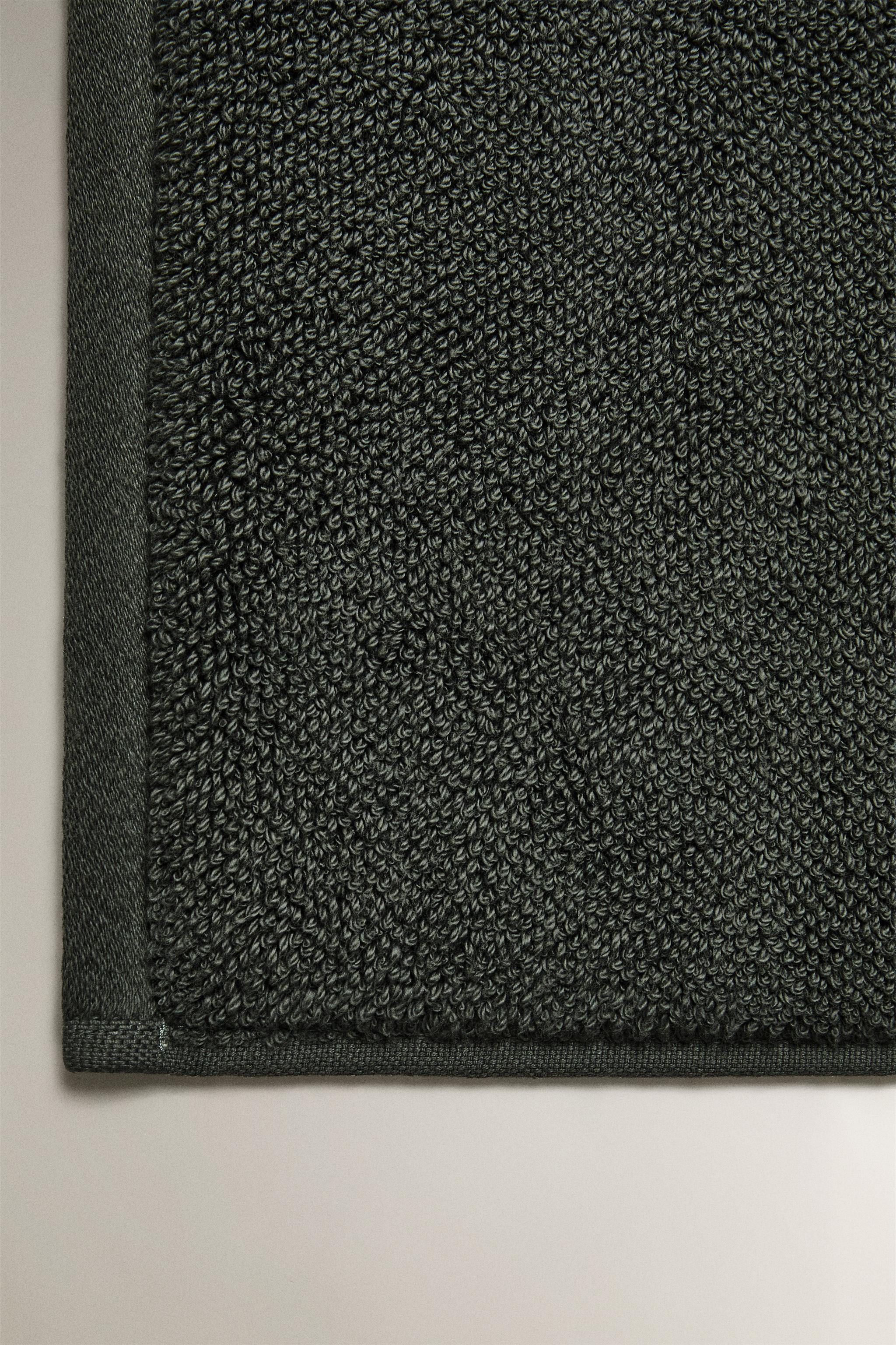 COTTON RICE STITCH BATH MAT