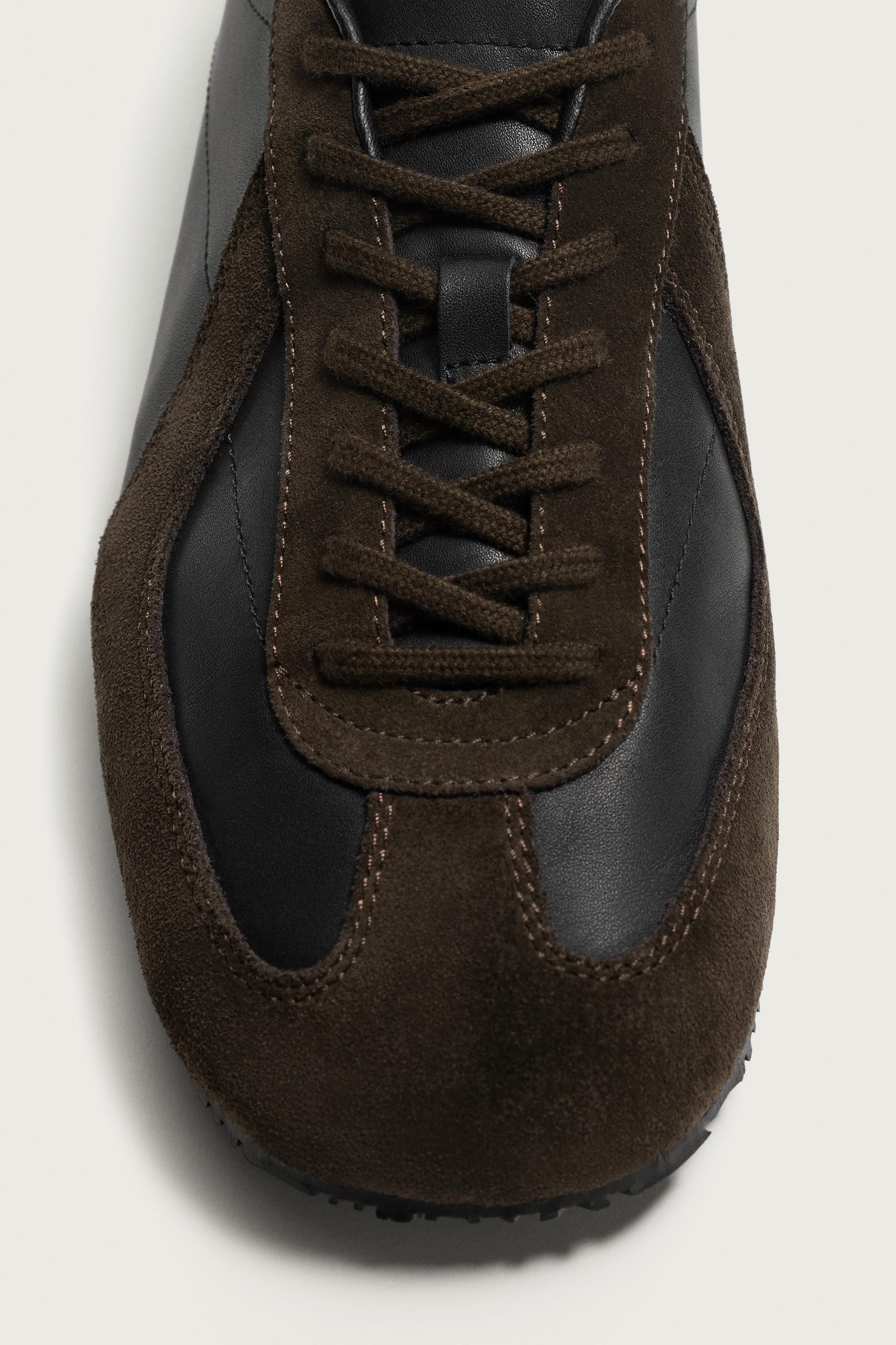 AARON LEVINE X ZARA LEATHER SNEAKERS