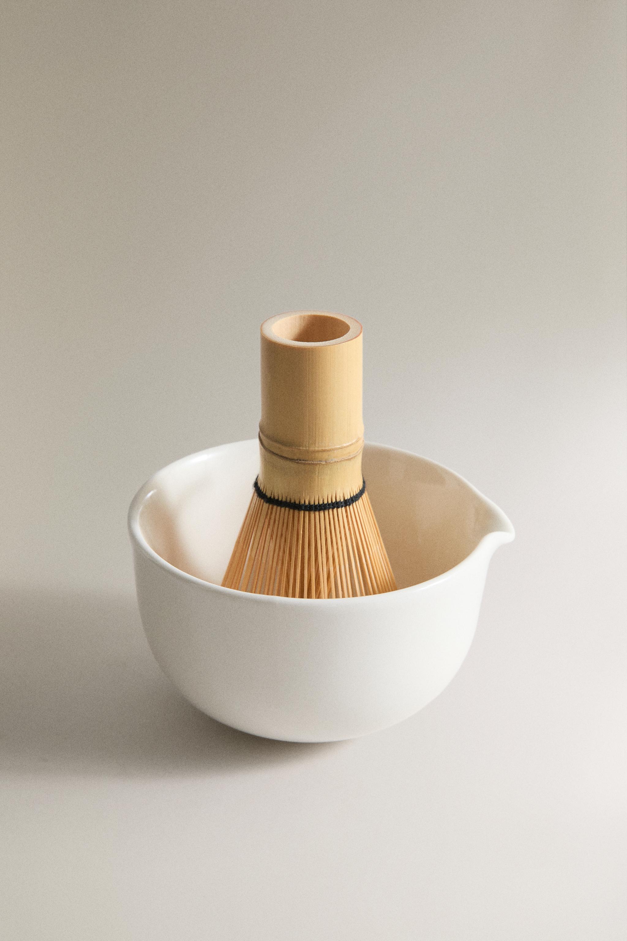 STONEWARE MATCHA TEA SET — Cream