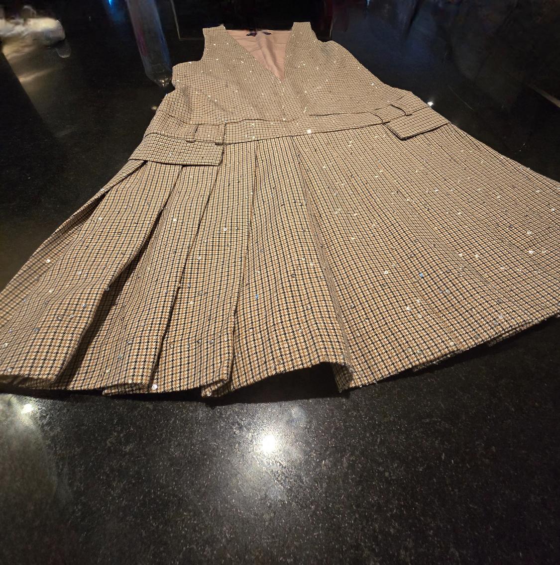 PLEATED PINAFORE DRESS - Image 2