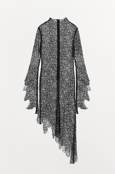 Zara ASYMMETRIC MIDI DRESS LIMITED EDITION - Black - Image 0