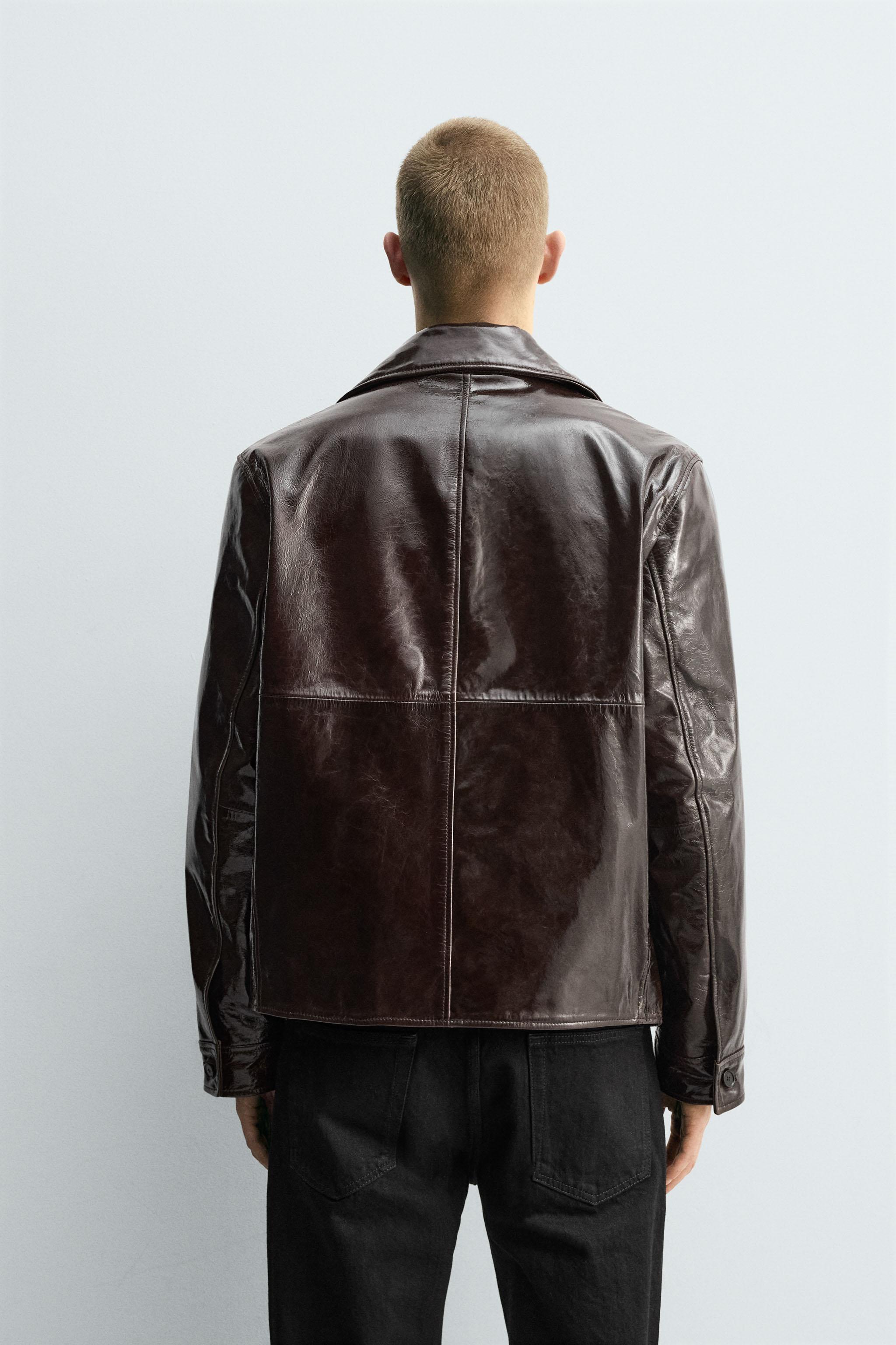 SHINY LEATHER JACKET