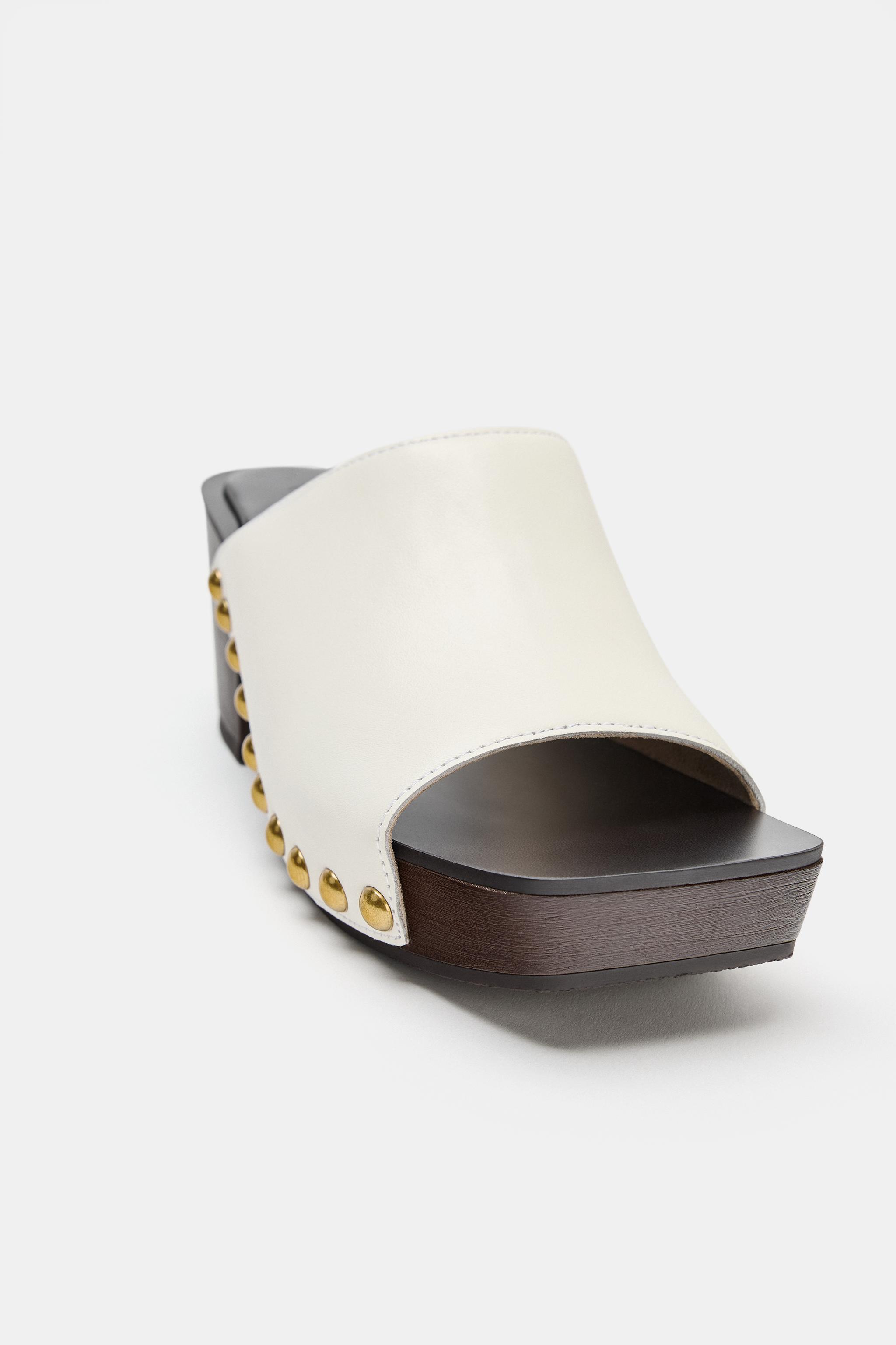 LIMITED EDITION LEATHER STUDDED WEDGES