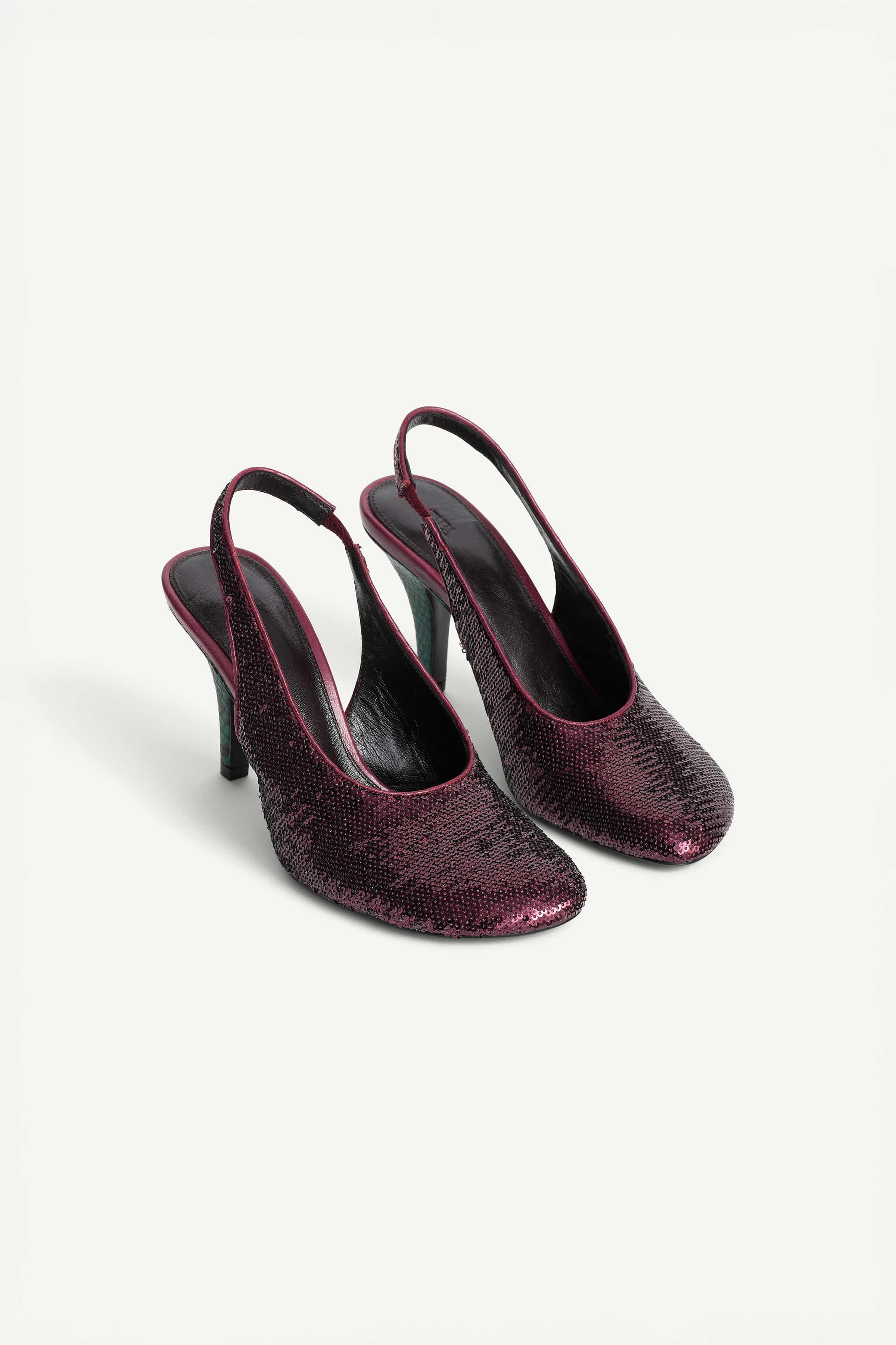 Limited Edition Beaded Slingback Shoes by Zara