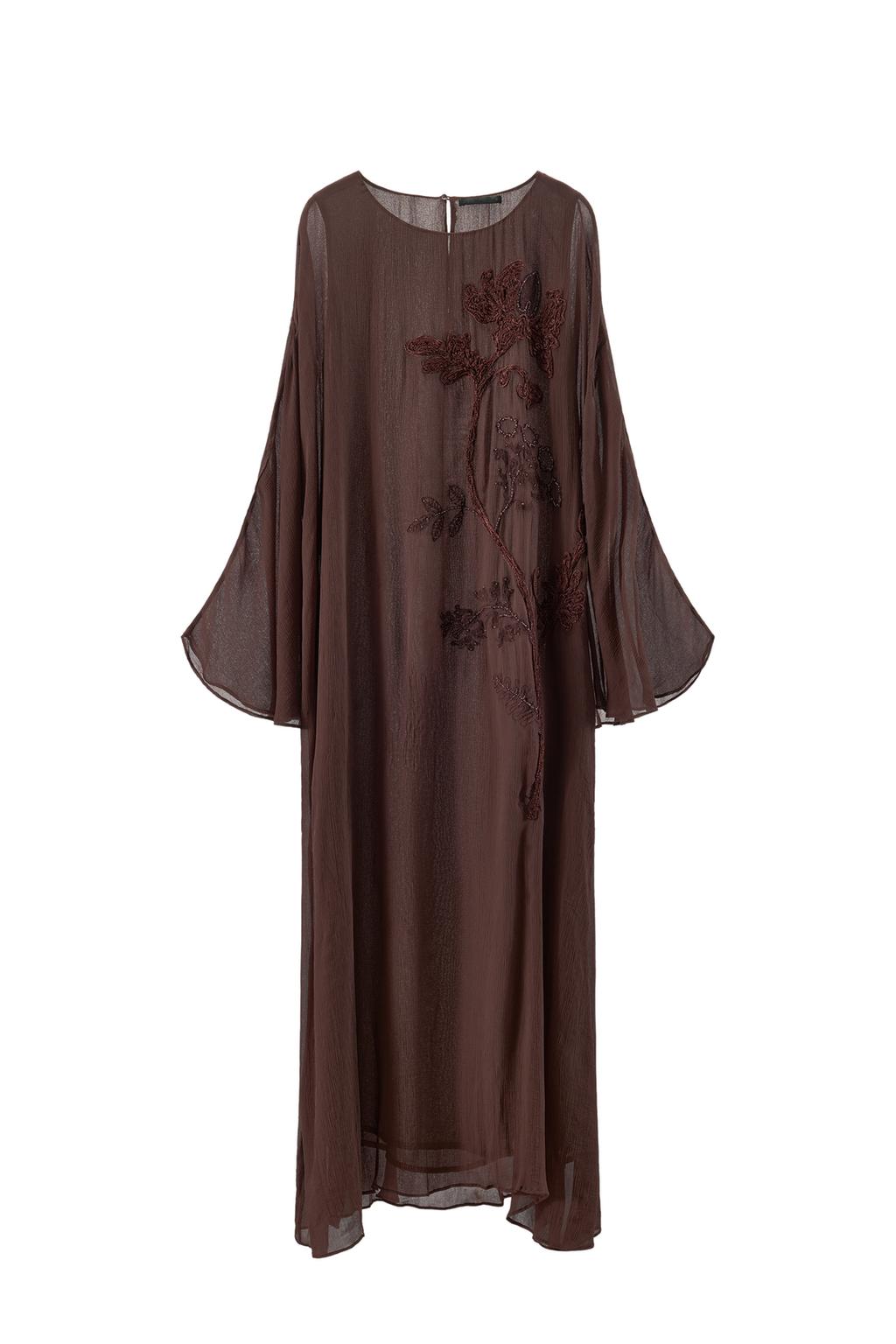 100% VISCOSE EMBROIDERED BEADED DRESS - image 3