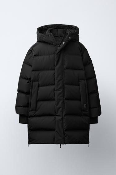 WATER-REPELLENT LONG DOWN JACKET - Black by Zara